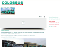 Tablet Screenshot of colossus-logistics.com